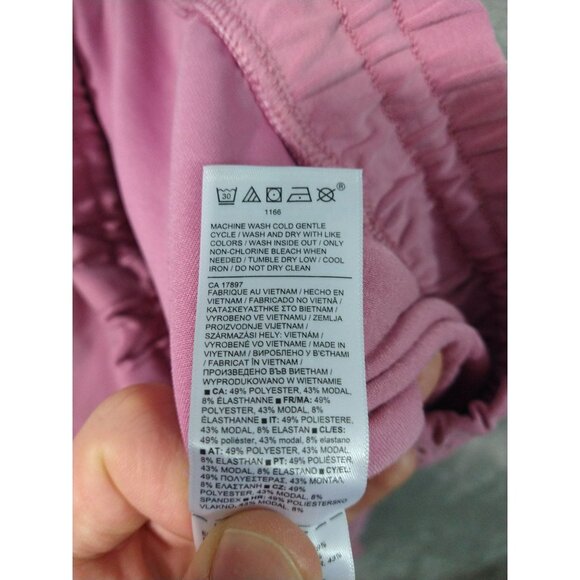 Athleta Pants Womens 2X Pink Crop Travel Lounge Seasoft Straight Modal Blend - Picture 9 of 10